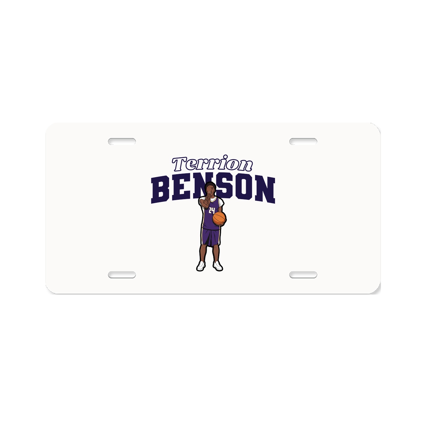 License Plate — Name Arch in Classic