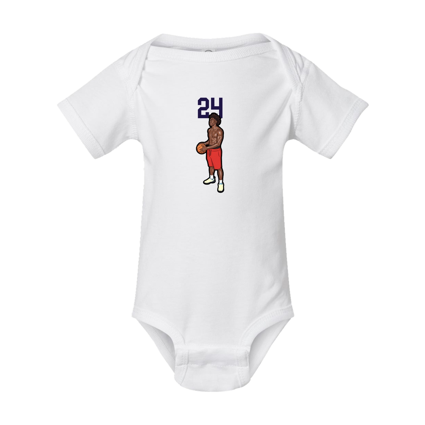 Baby Onesie — Number Top in White