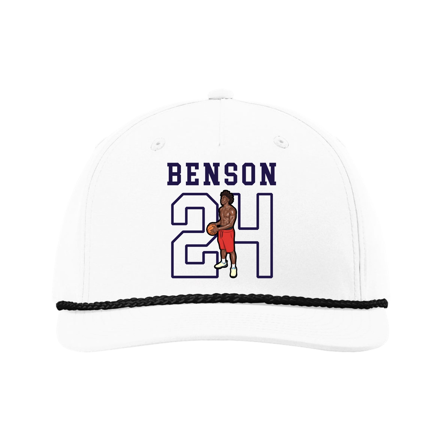 Five-Panel Classic Rope Cap — Shirsey in White