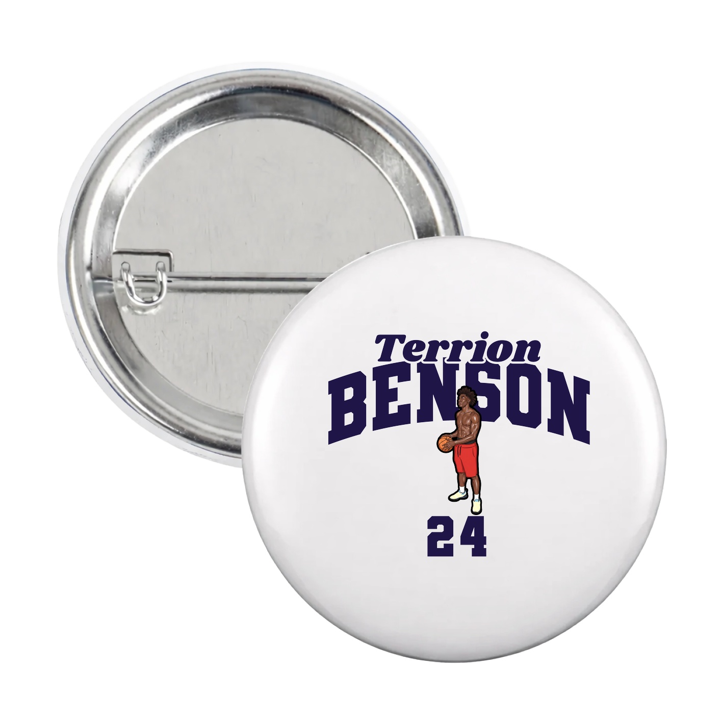 Game Day Button — Signature Arch in White