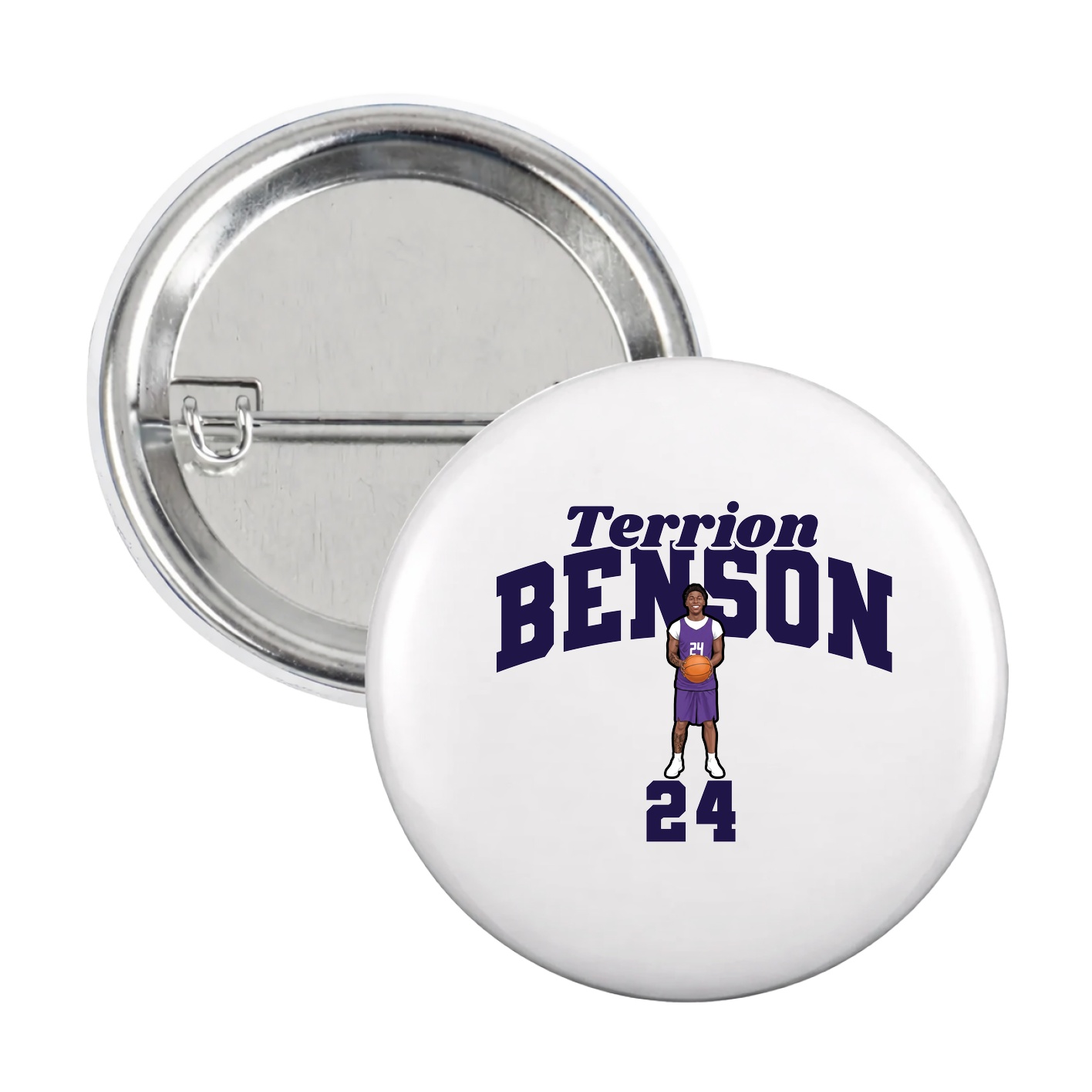 Game Day Button — Signature Arch in White