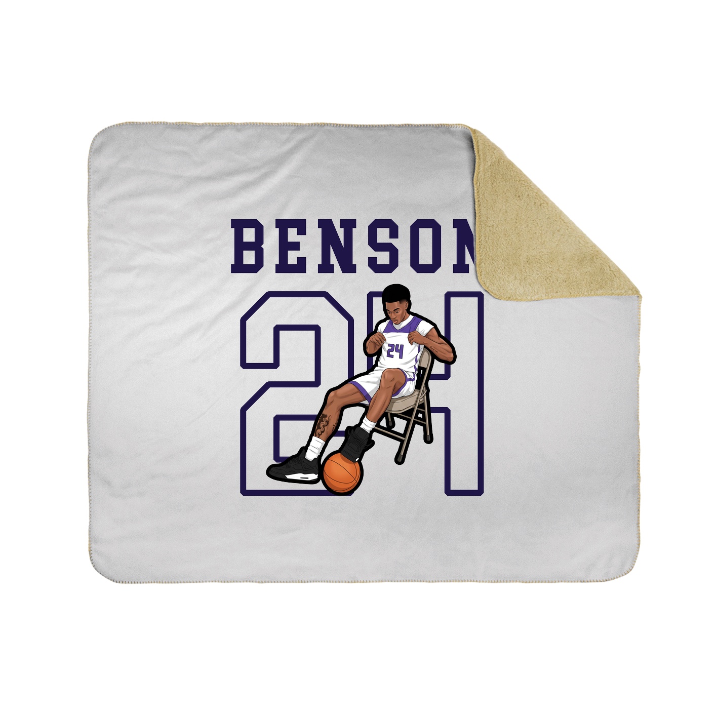 Throw Blanket — Shirsey in White