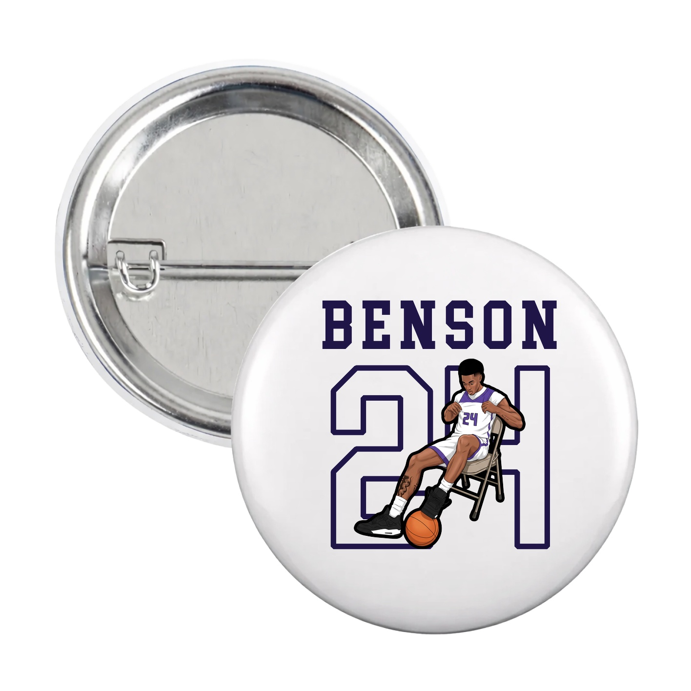 Game Day Button — Shirsey in White