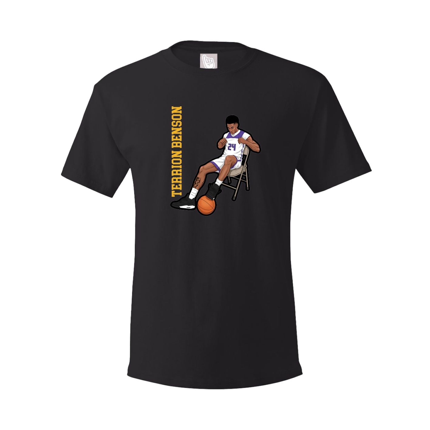 Tee — Name Vertical in Black