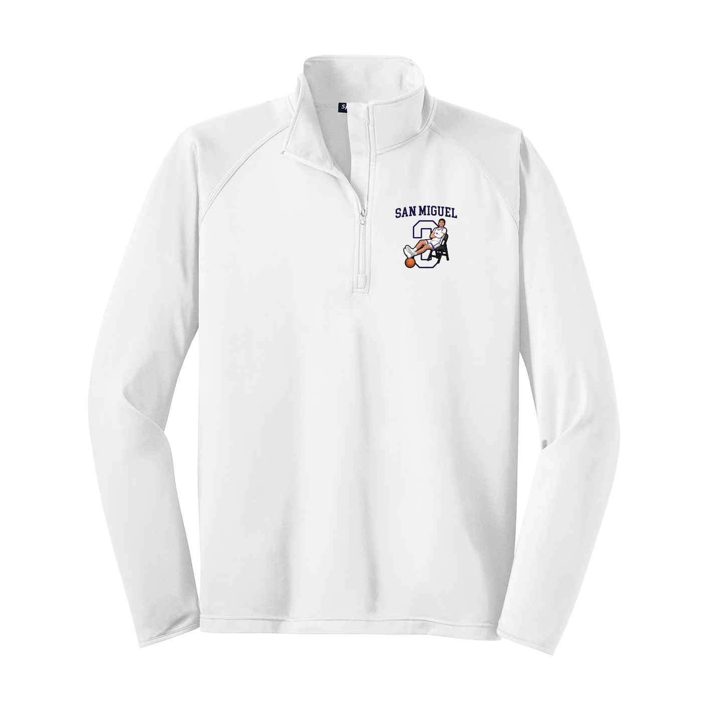 Q-Zip Pullover — Shirsey in White