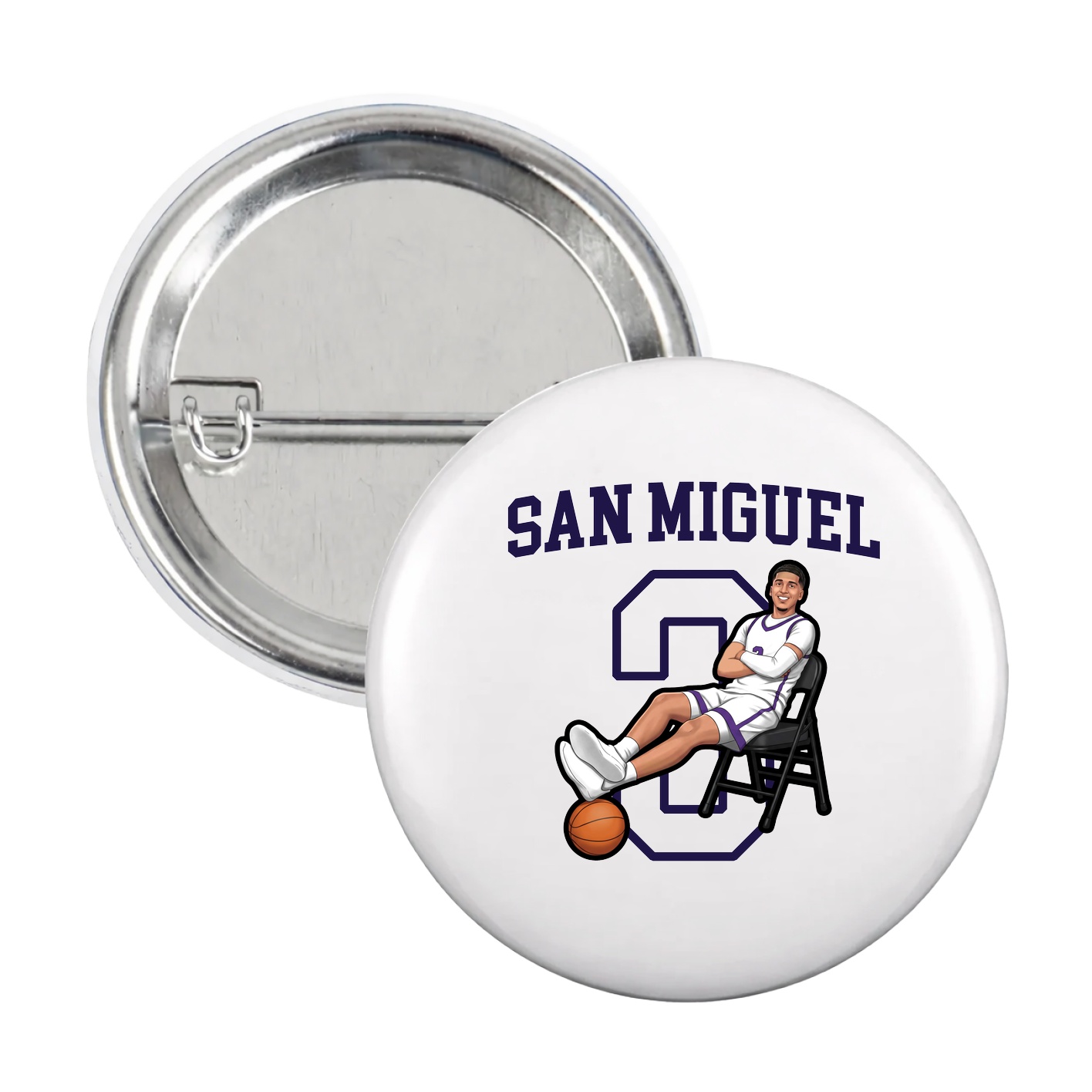 Game Day Button — Shirsey in White