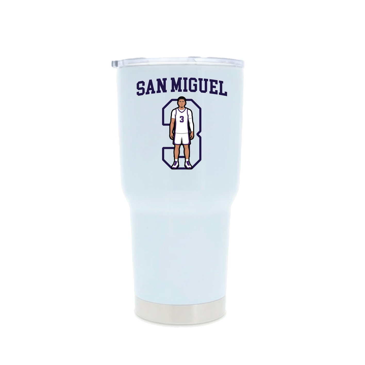 30oz Stainless Steel Tumbler — Shirsey in White