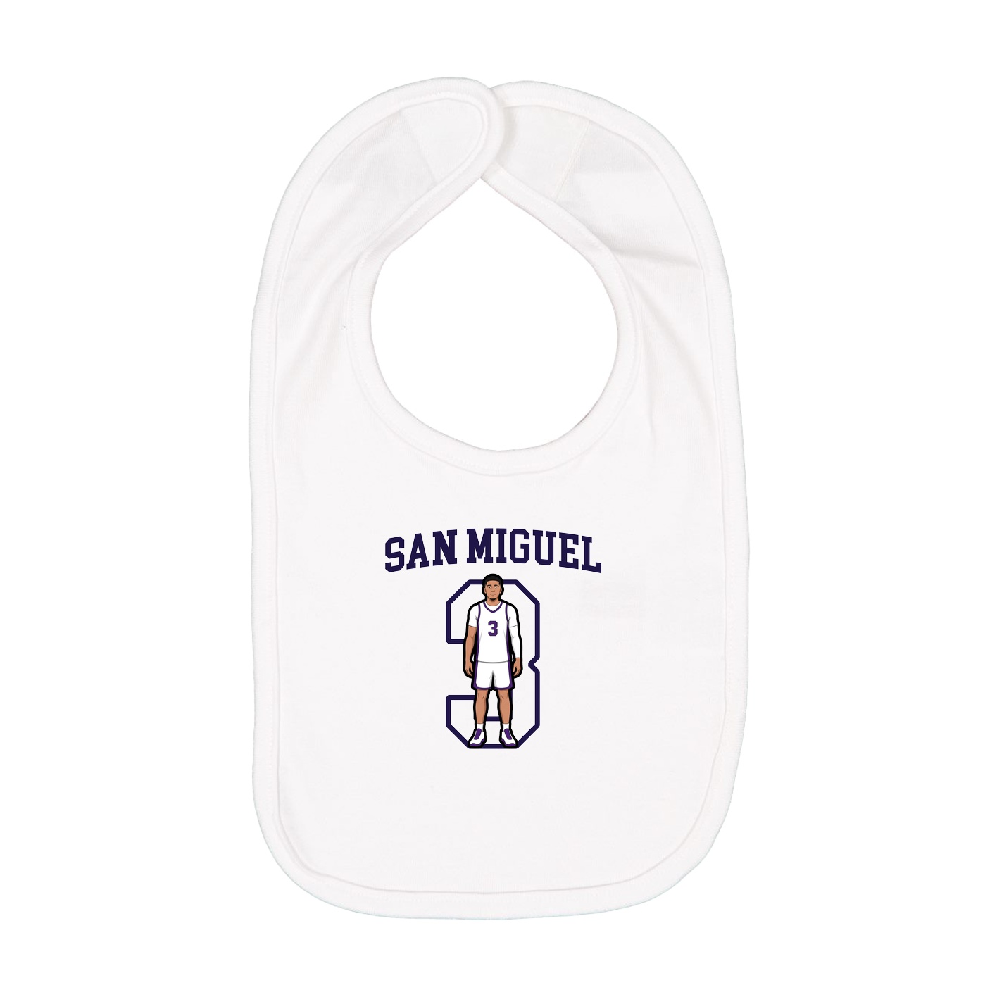 Infant Bib — Shirsey in White