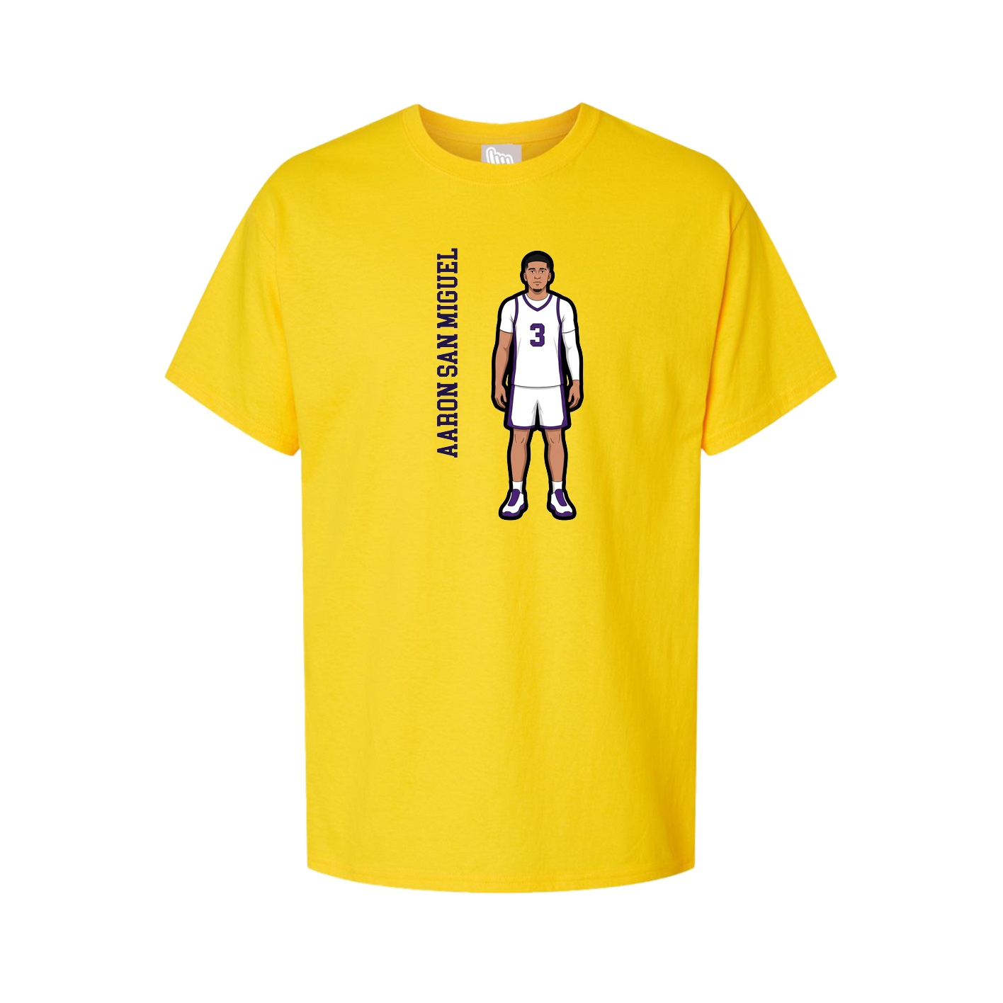 Tee — Name Vertical in Gold