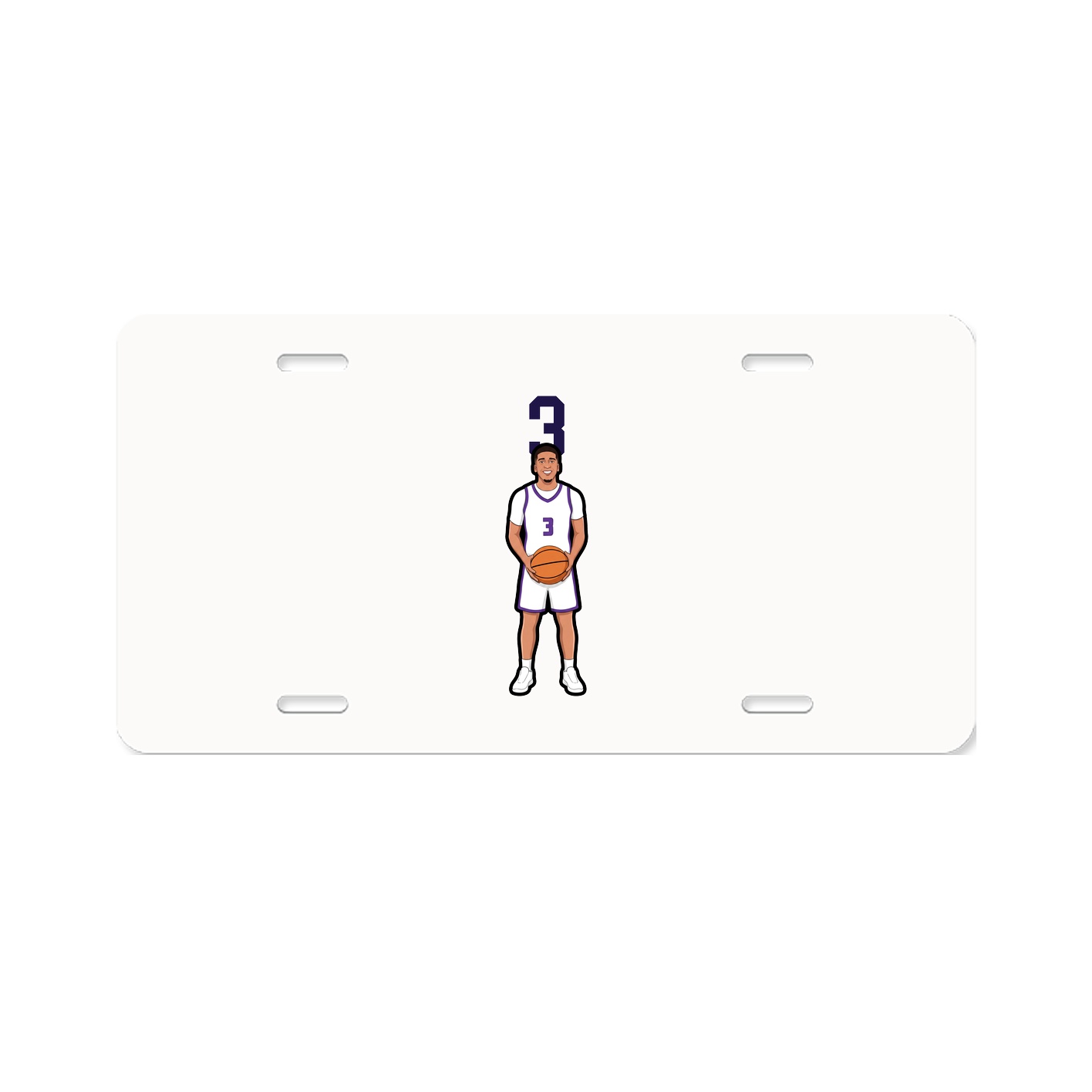 License Plate — Number Top in Classic