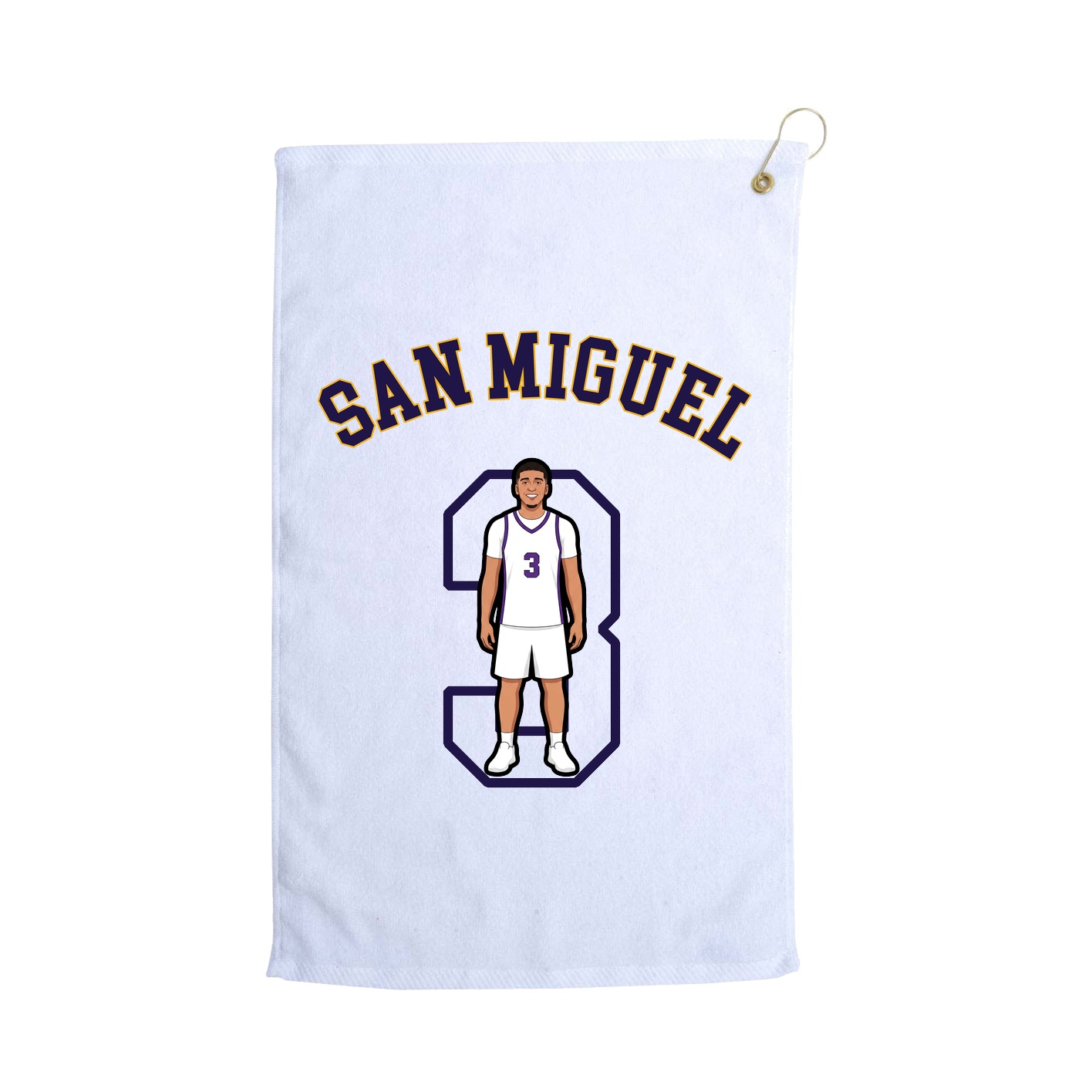 Golf Towel — Shirsey Arch in White