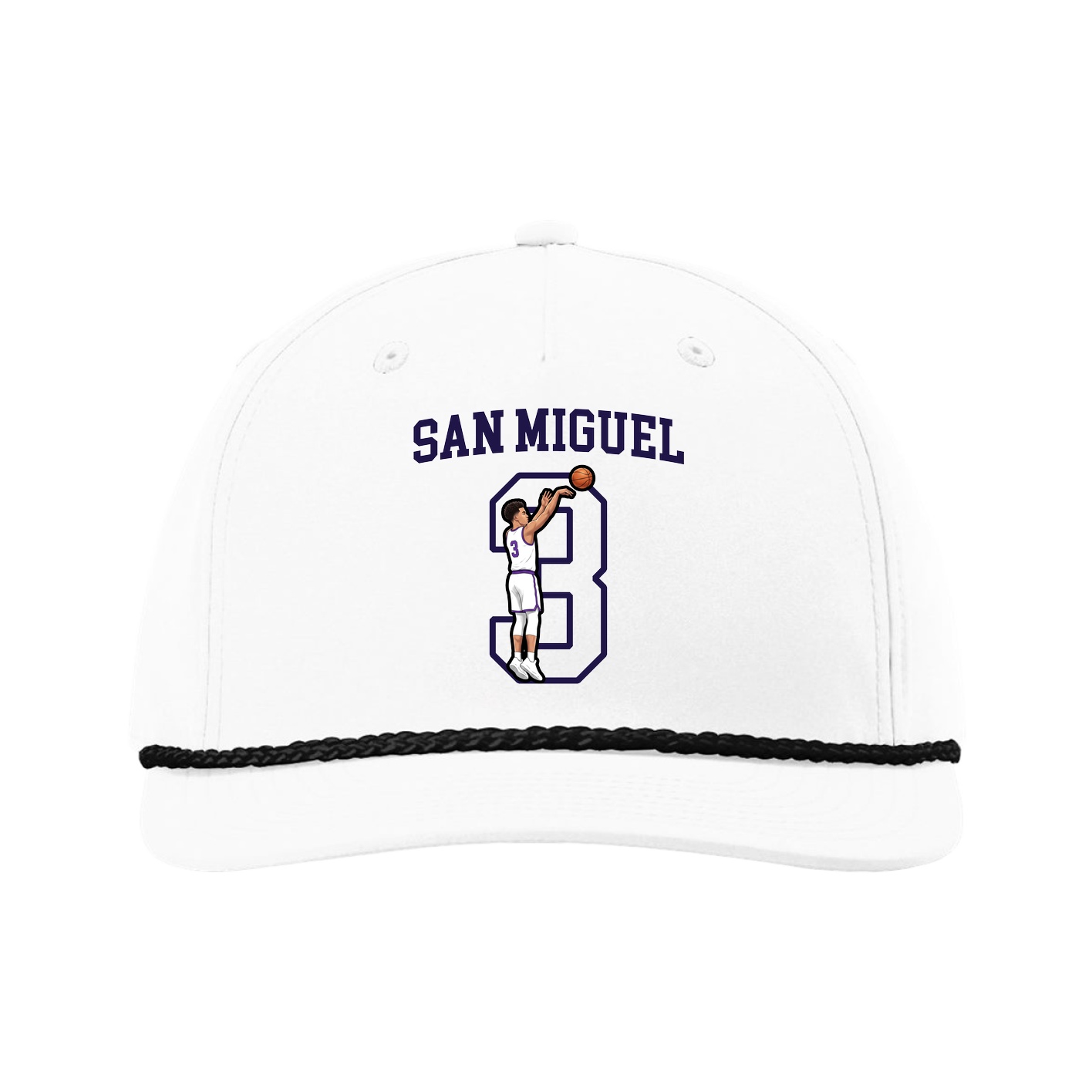 Five-Panel Classic Rope Cap — Shirsey in White