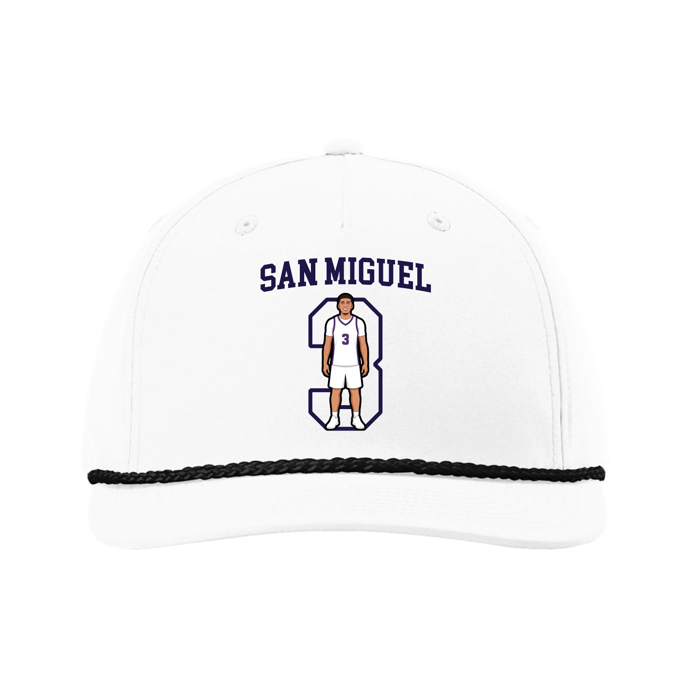 Five-Panel Classic Rope Cap — Shirsey in White