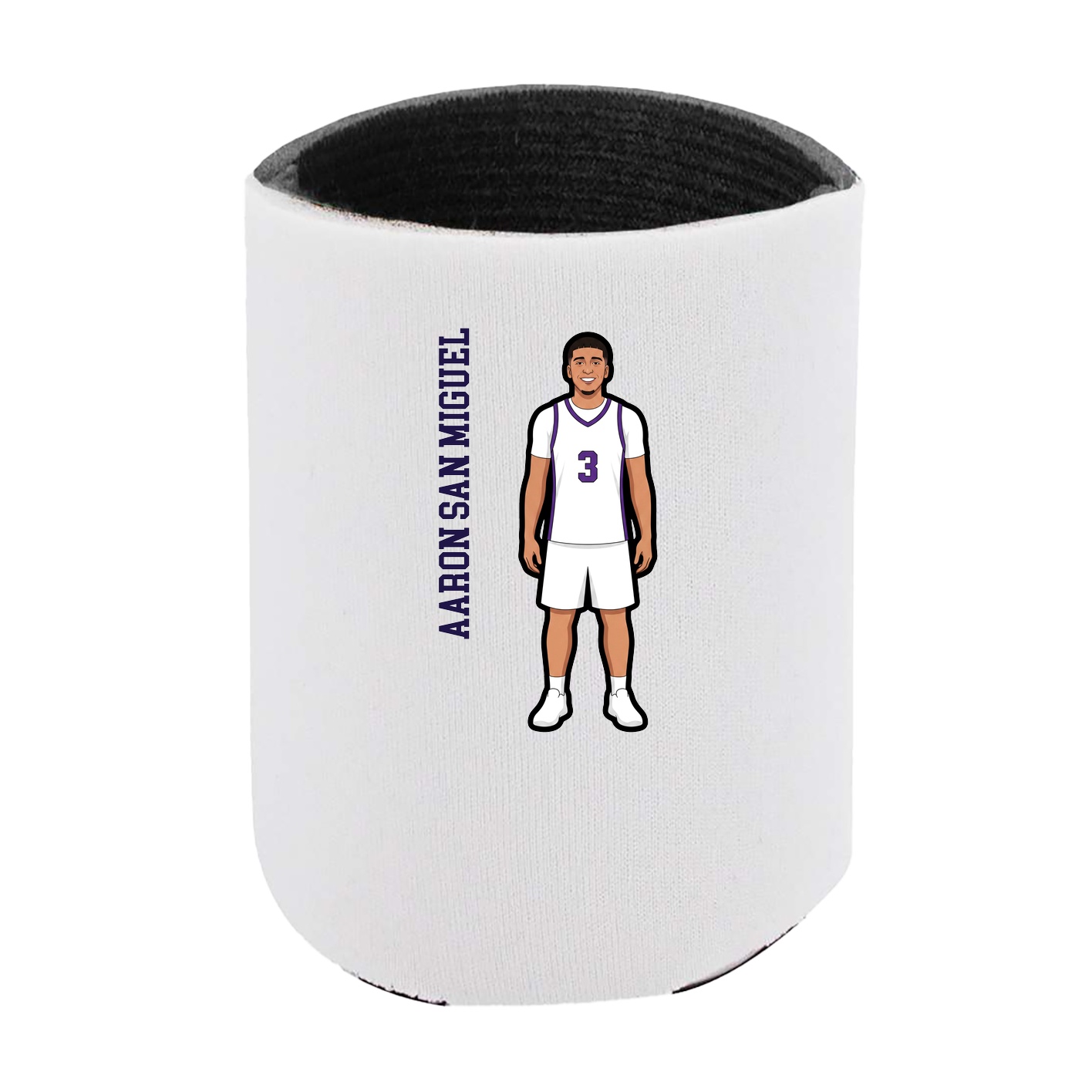 Can Holder — Name Vertical in White