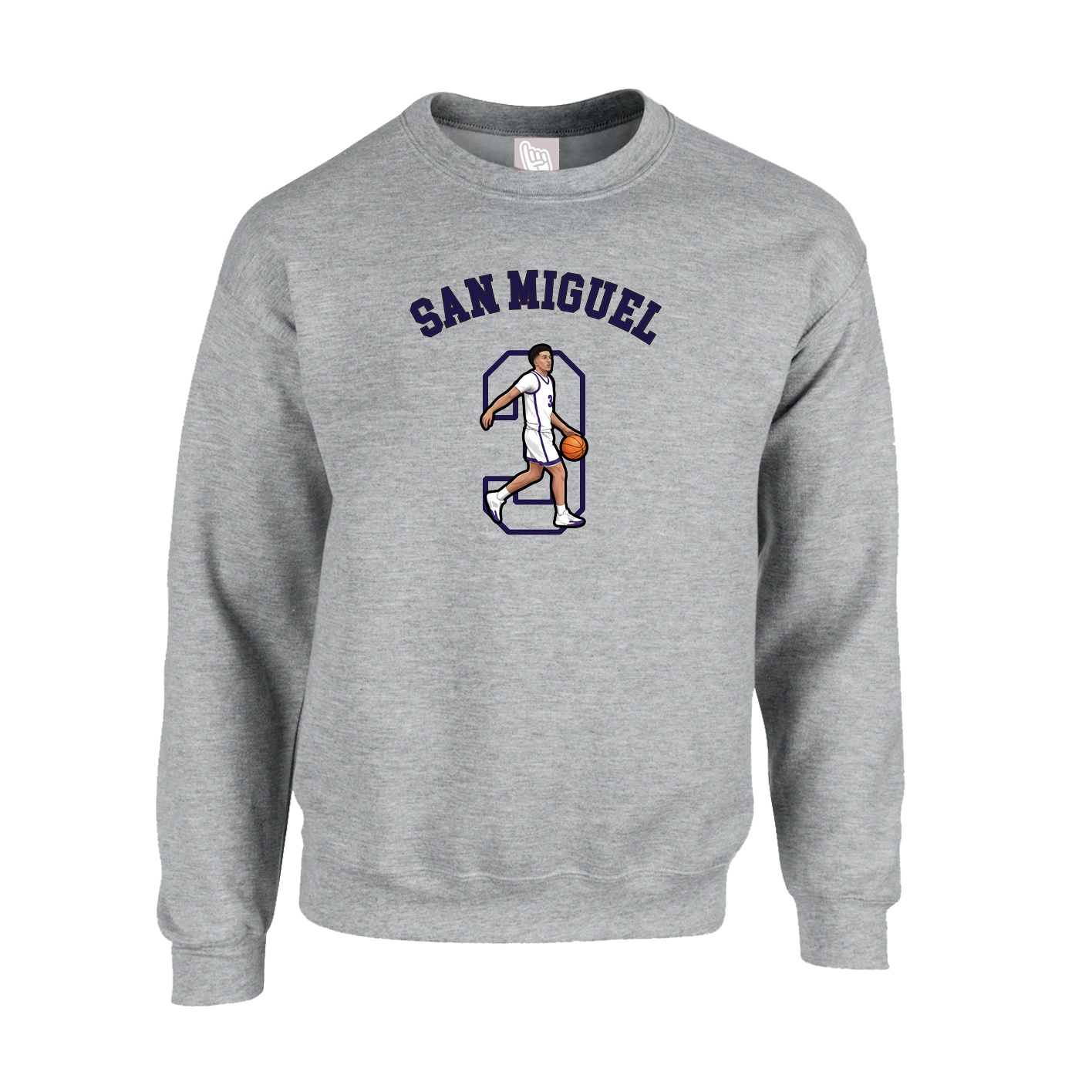 Fleece Crew — Shirsey Arch in Grey