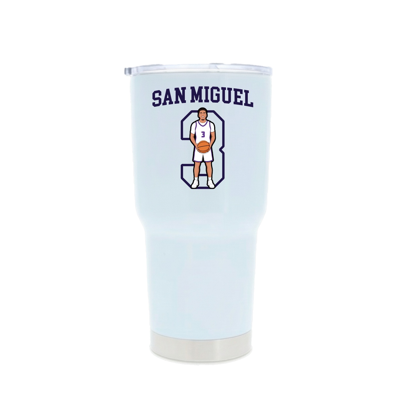 30oz Stainless Steel Tumbler — Shirsey in White