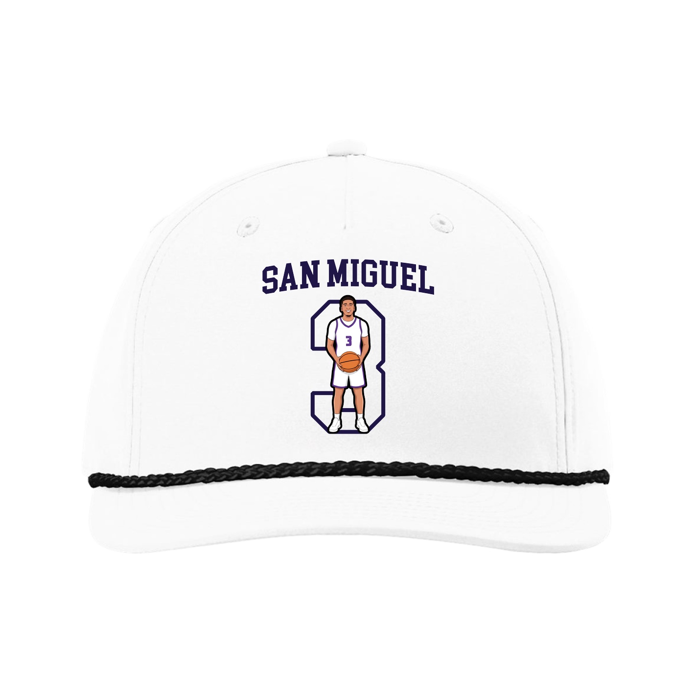Five-Panel Classic Rope Cap — Shirsey in White