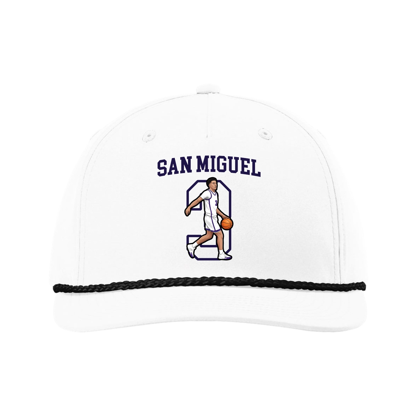 Five-Panel Classic Rope Cap — Shirsey in White