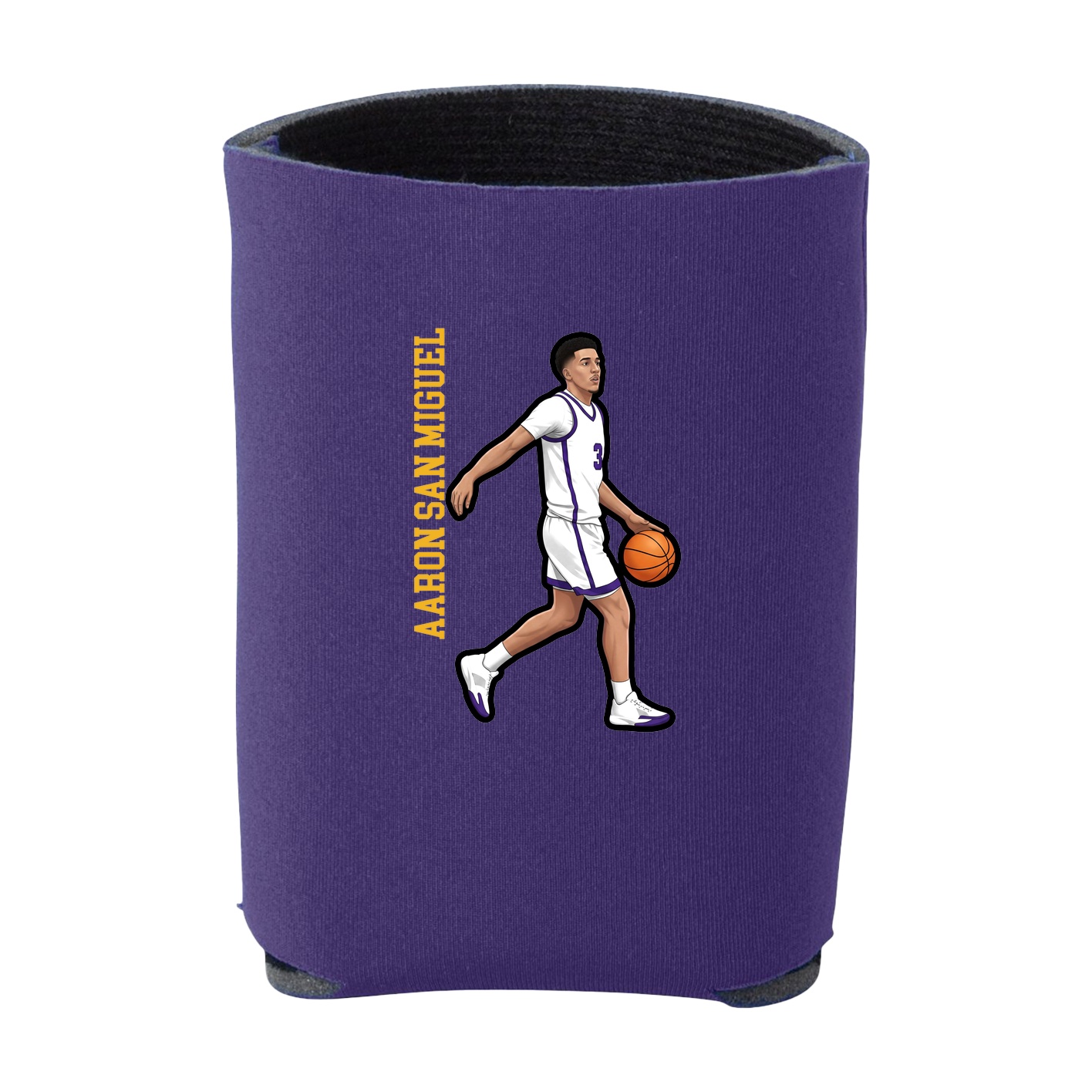 Can Holder — Name Vertical in Purple