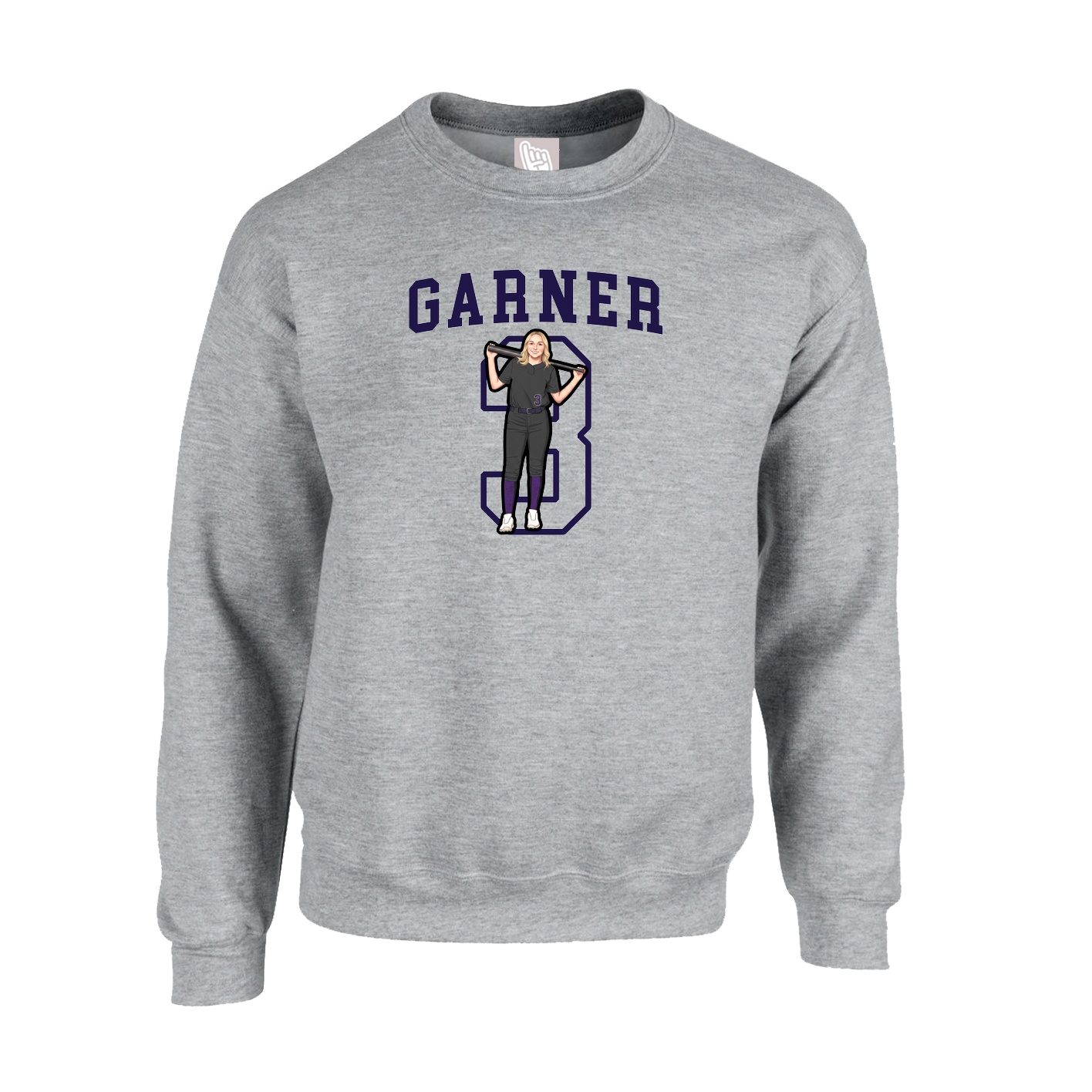 Fleece Crew — Shirsey in Grey