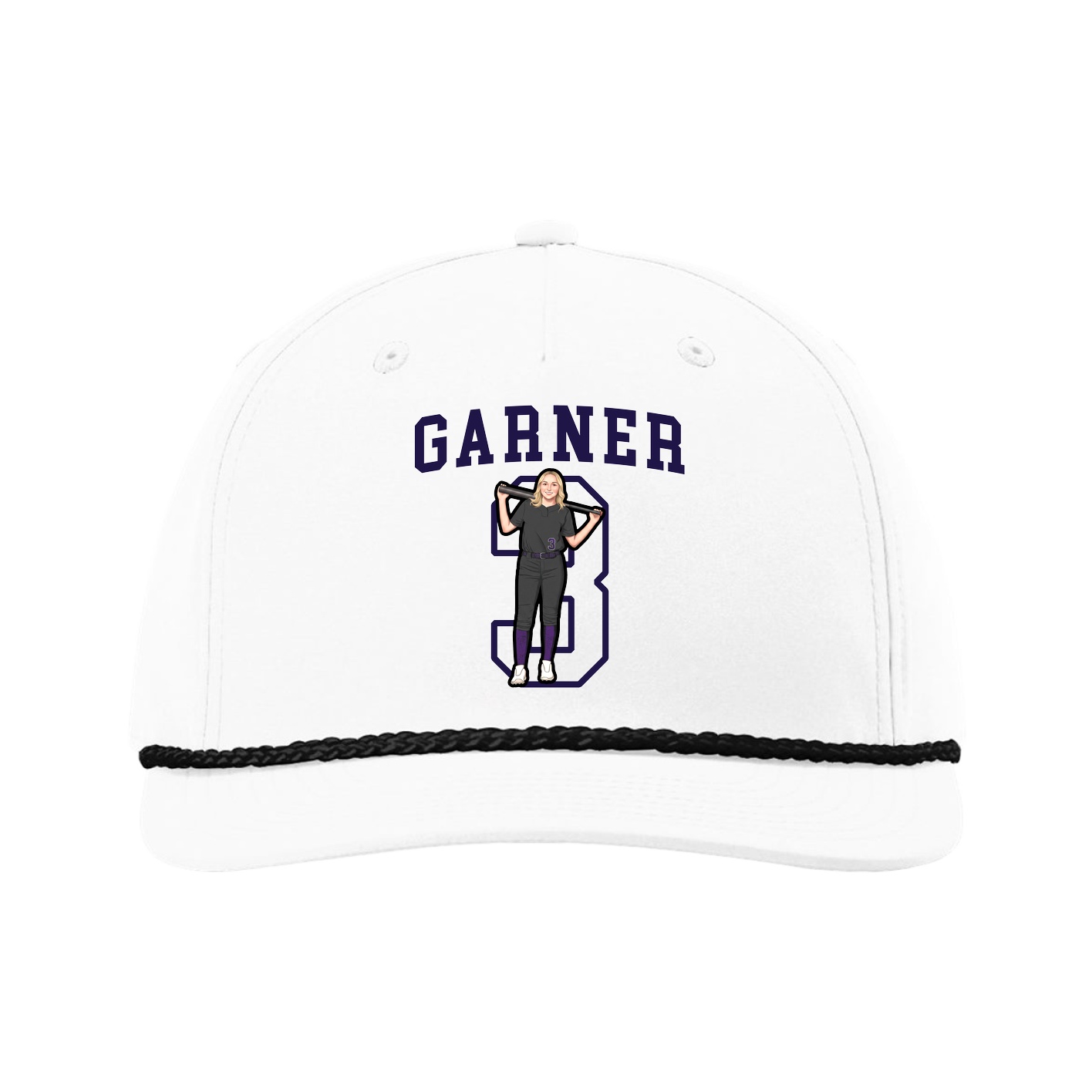 Five-Panel Classic Rope Cap — Shirsey in White
