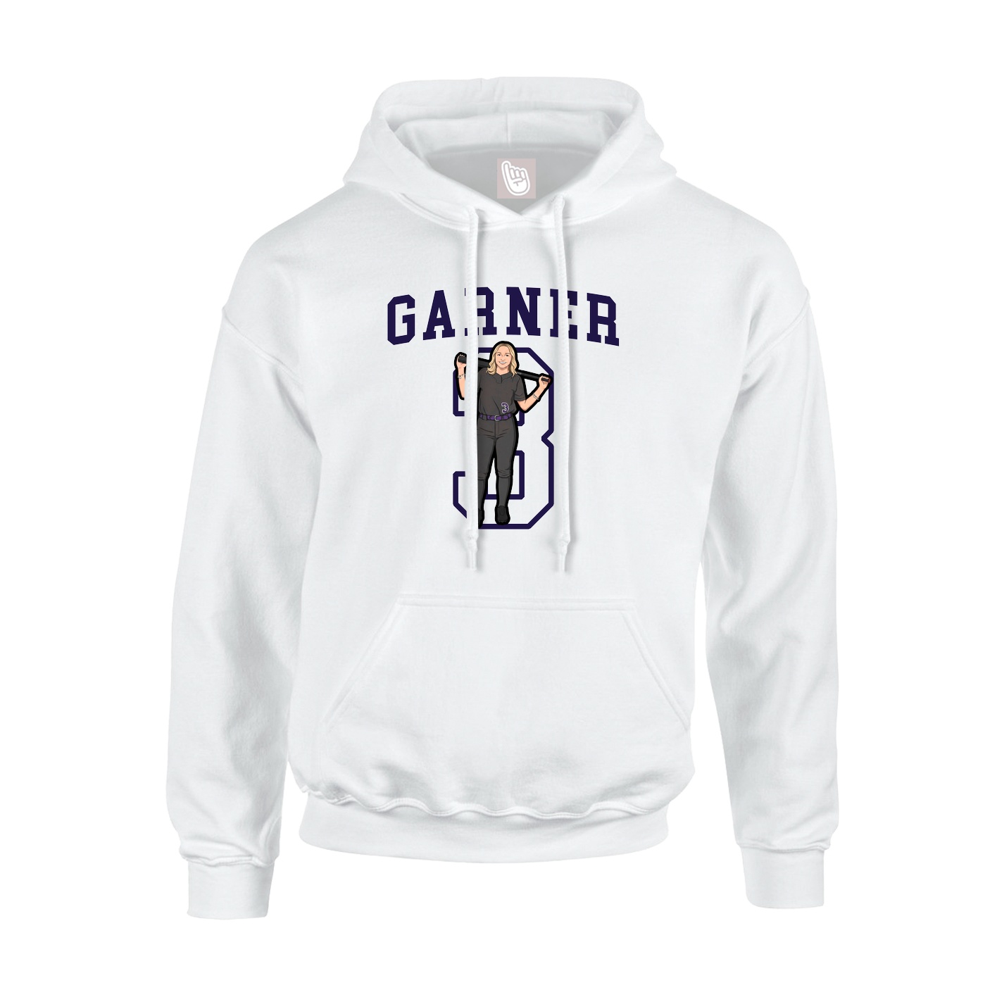 Hoodie — Shirsey in White