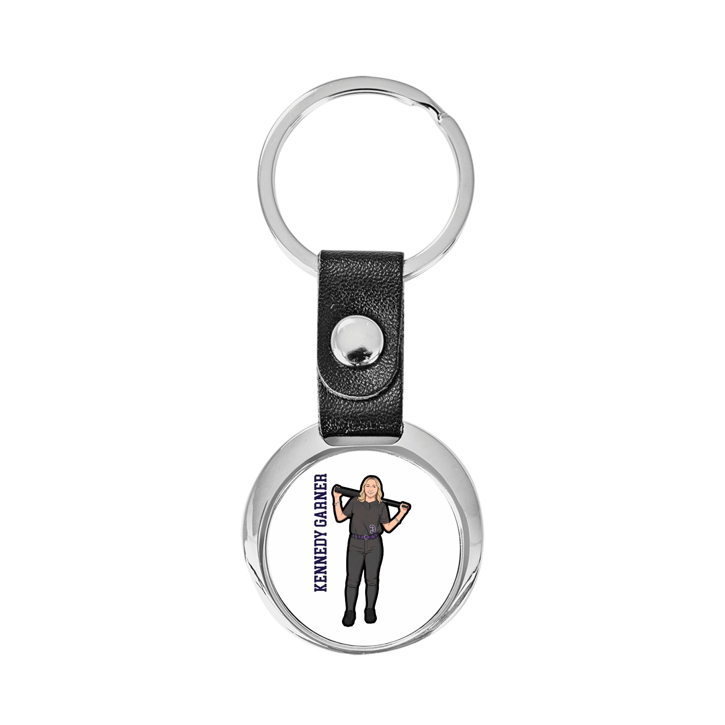 Key Chain — Name Vertical in Classic
