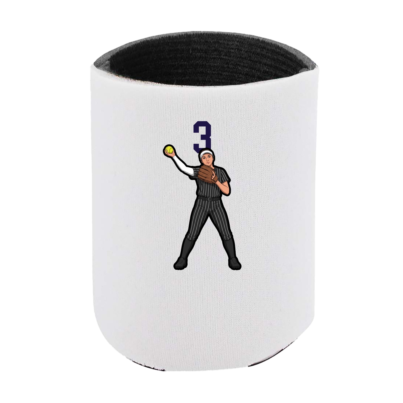 Can Holder — Number Top in White