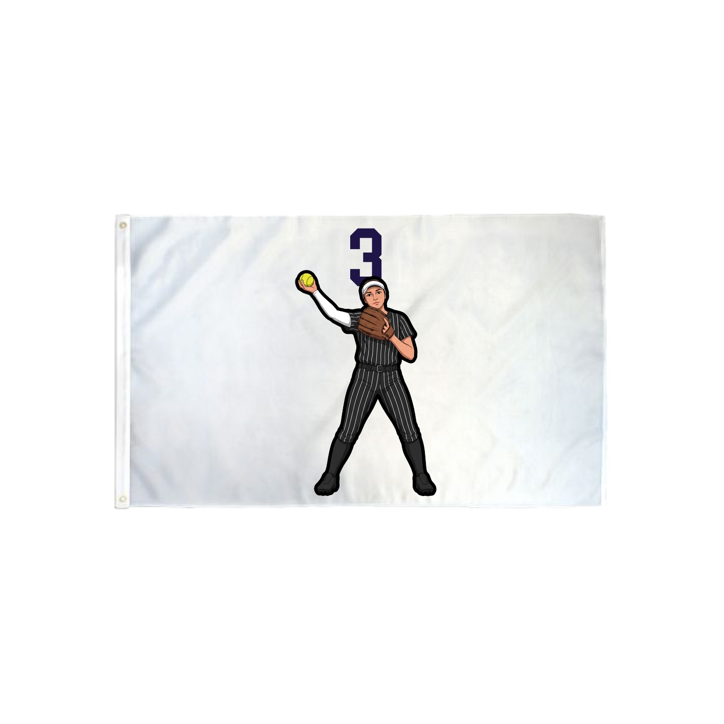 3x5 Flag — Number Top in Classic