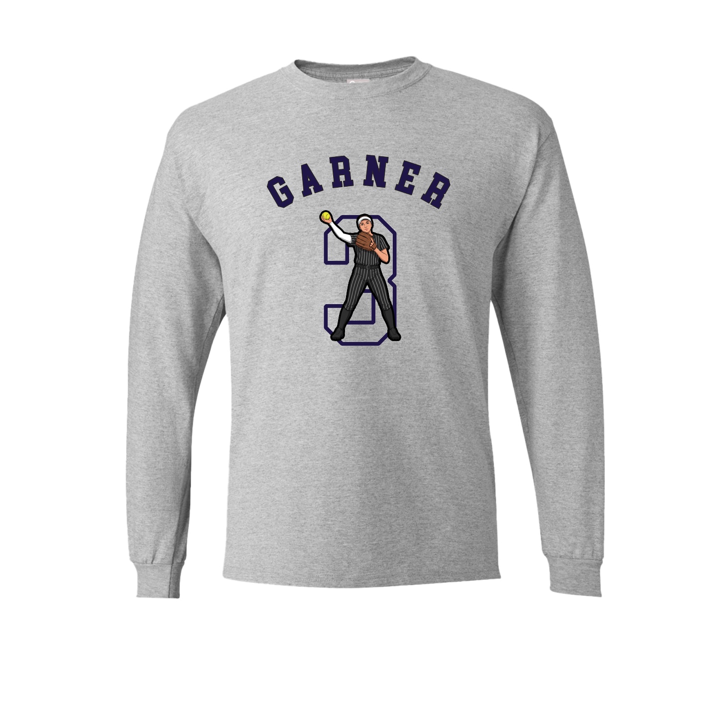 Long Sleeve Tee — Shirsey Arch in Grey