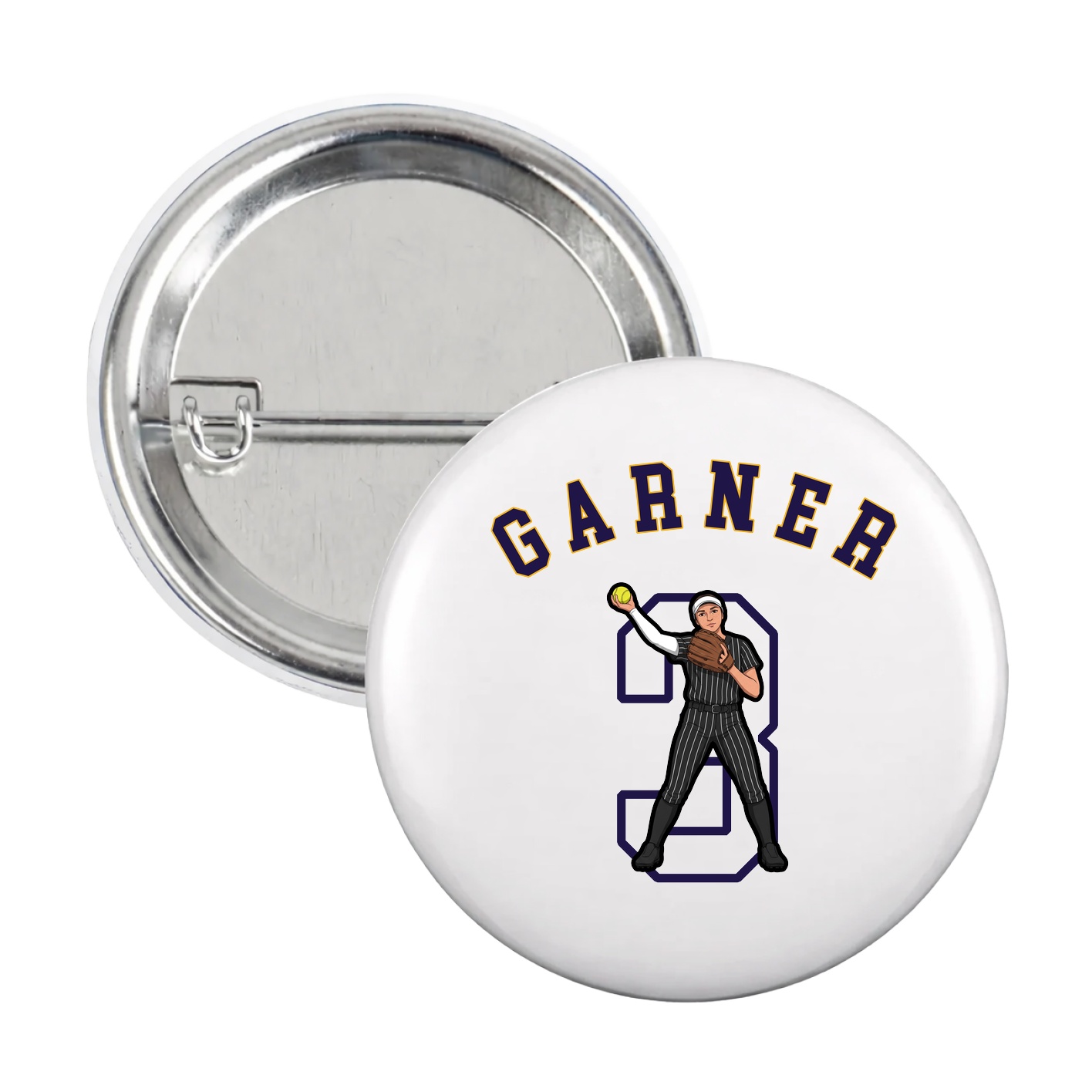 Game Day Button — Shirsey Arch in White