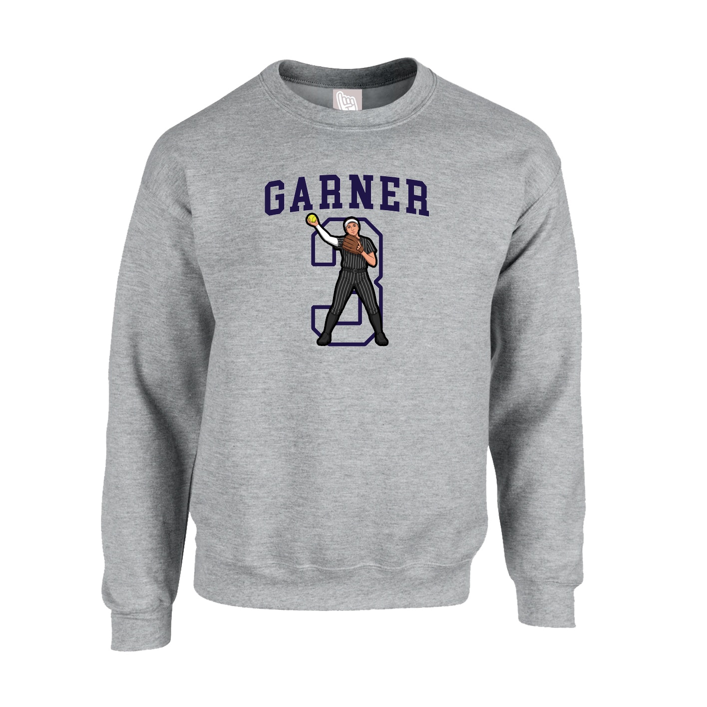 Fleece Crew — Shirsey in Grey