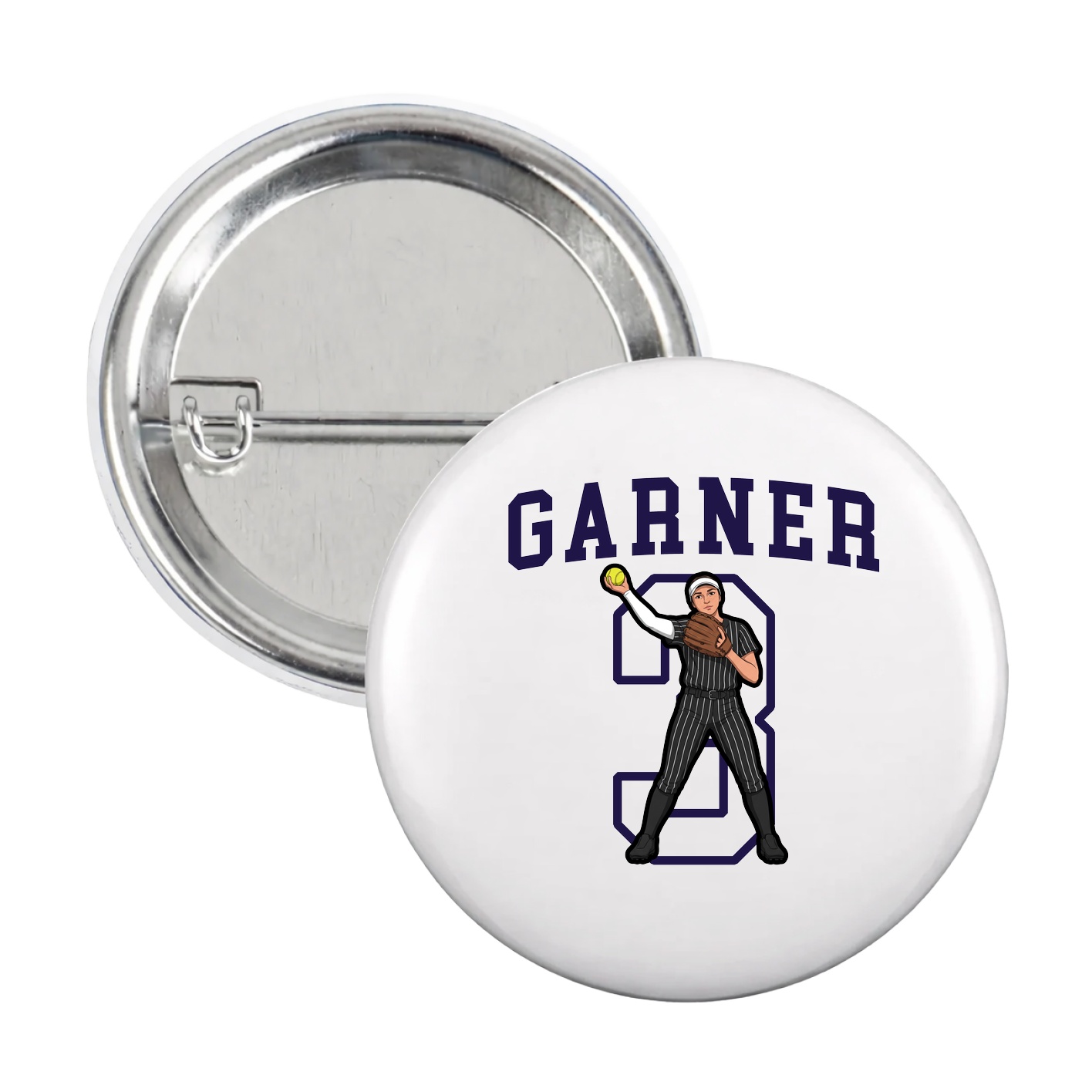Game Day Button — Shirsey in White