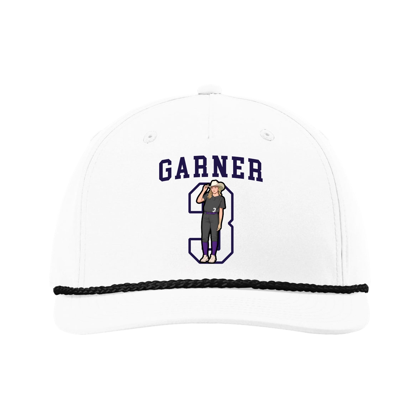 Five-Panel Classic Rope Cap — Shirsey in White