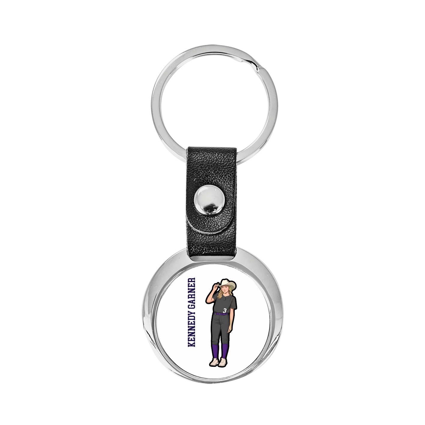 Key Chain — Name Vertical in Classic