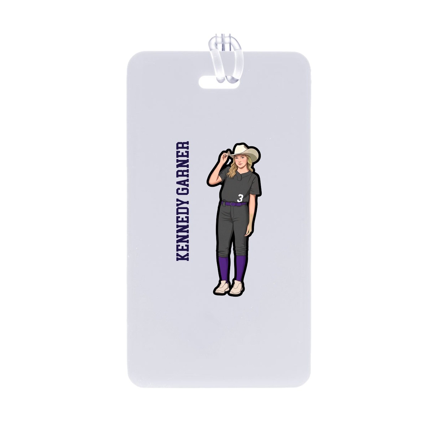 Bag Tag — Name Vertical in Classic