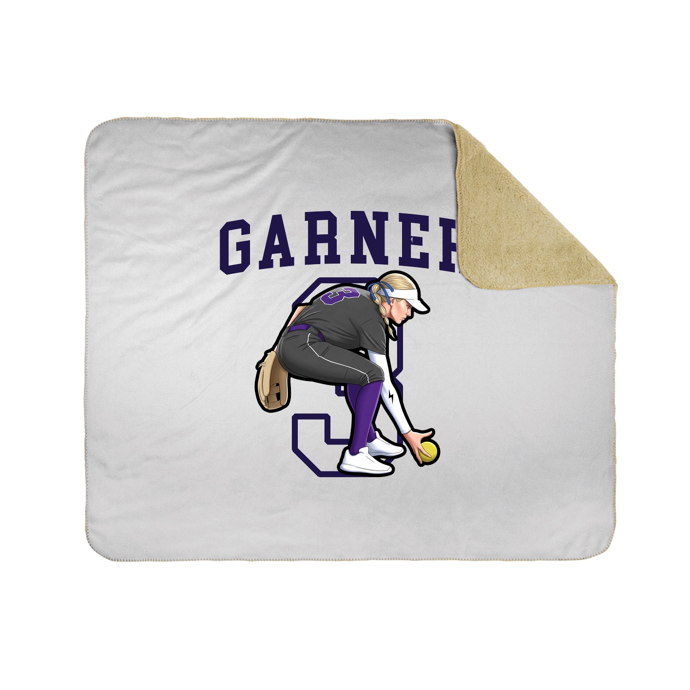 Throw Blanket — Shirsey in White