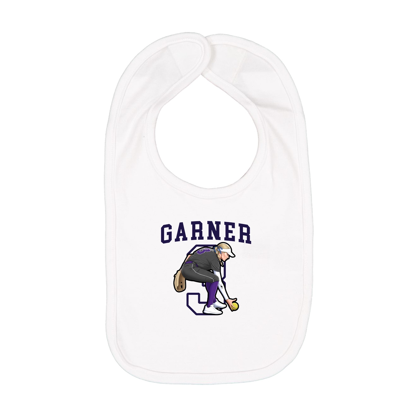 Infant Bib — Shirsey in White