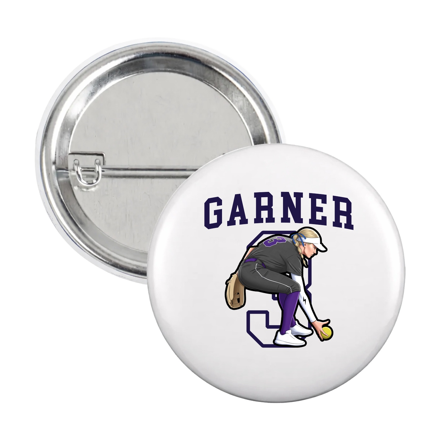 Game Day Button — Shirsey in White