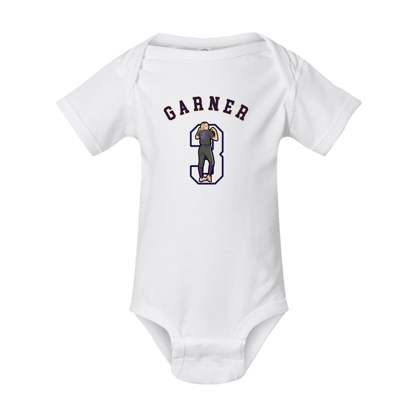 Baby Onesie — Shirsey Arch in White