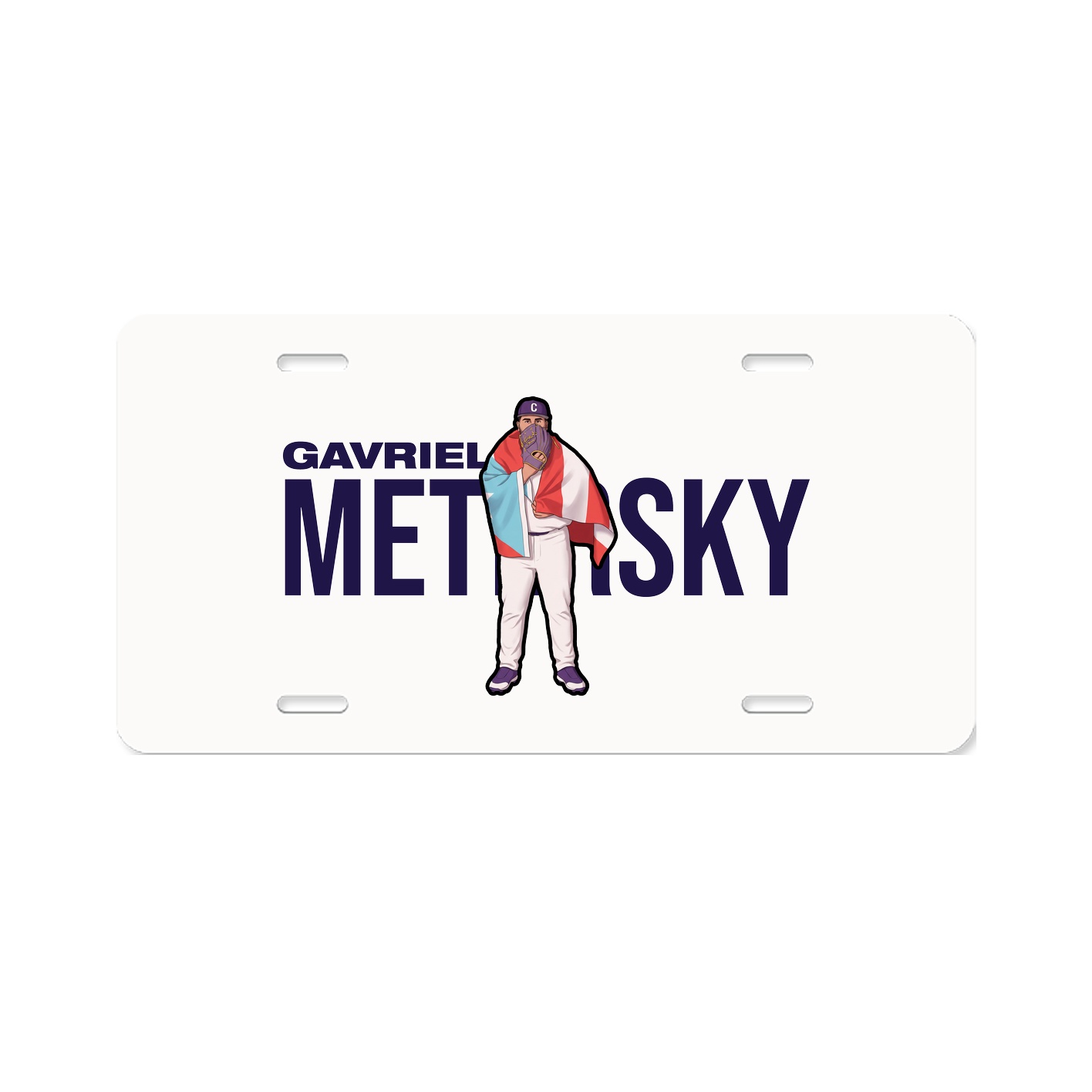 License Plate — Player Name in Classic