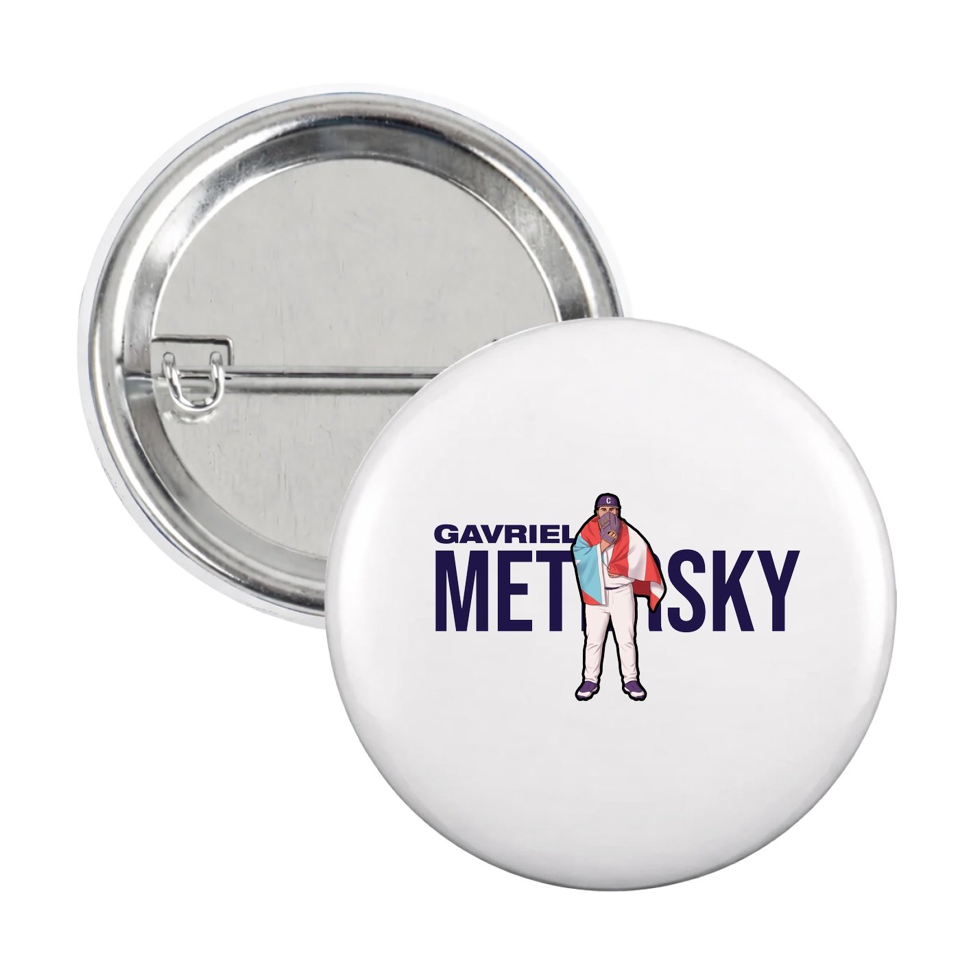 Game Day Button — Player Name in White