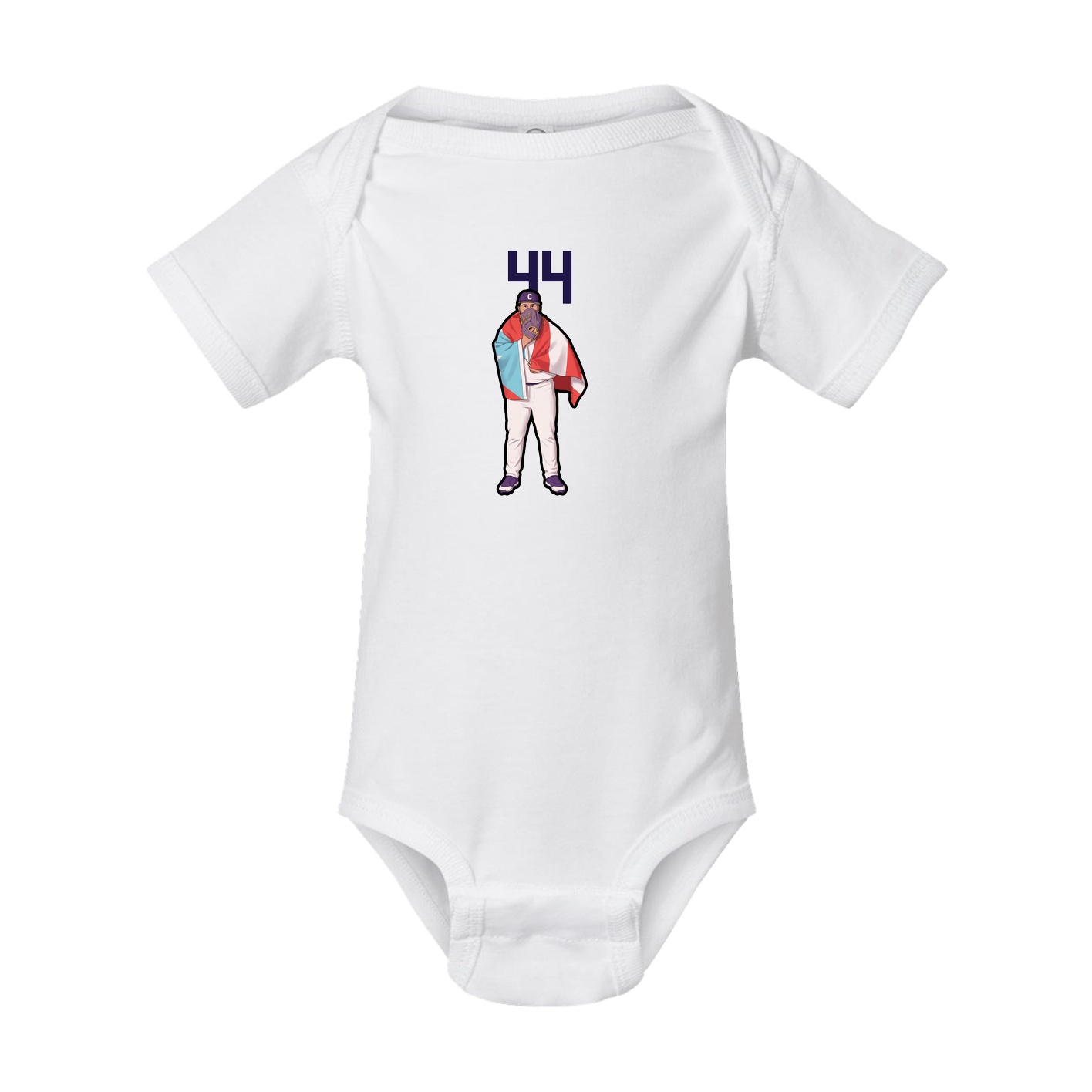 Baby Onesie — Number Top in White