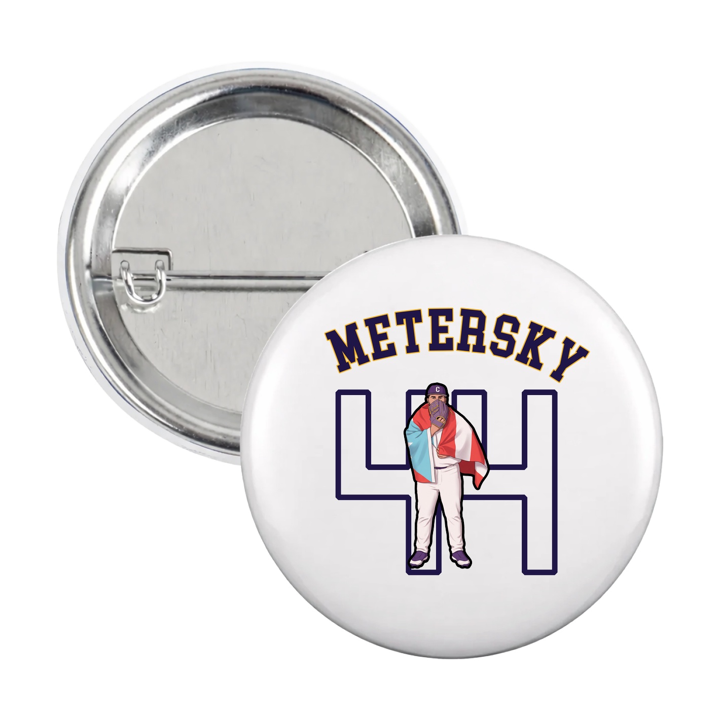 Game Day Button — Shirsey Arch in White