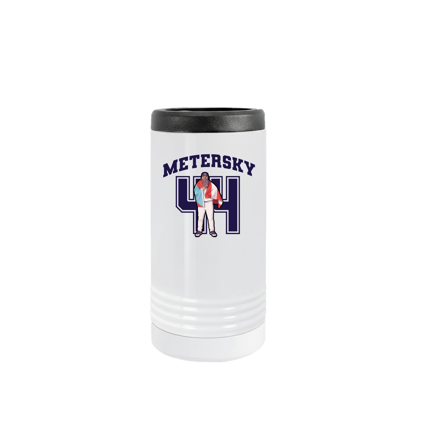 Slim Beverage Holder — Number in White
