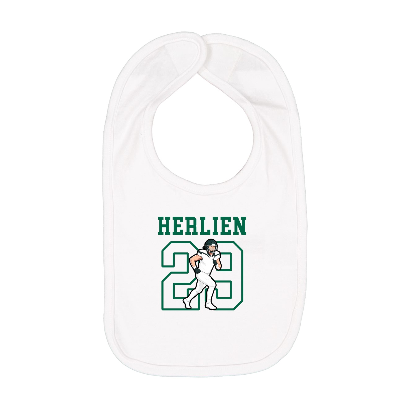 Infant Bib — Shirsey in White