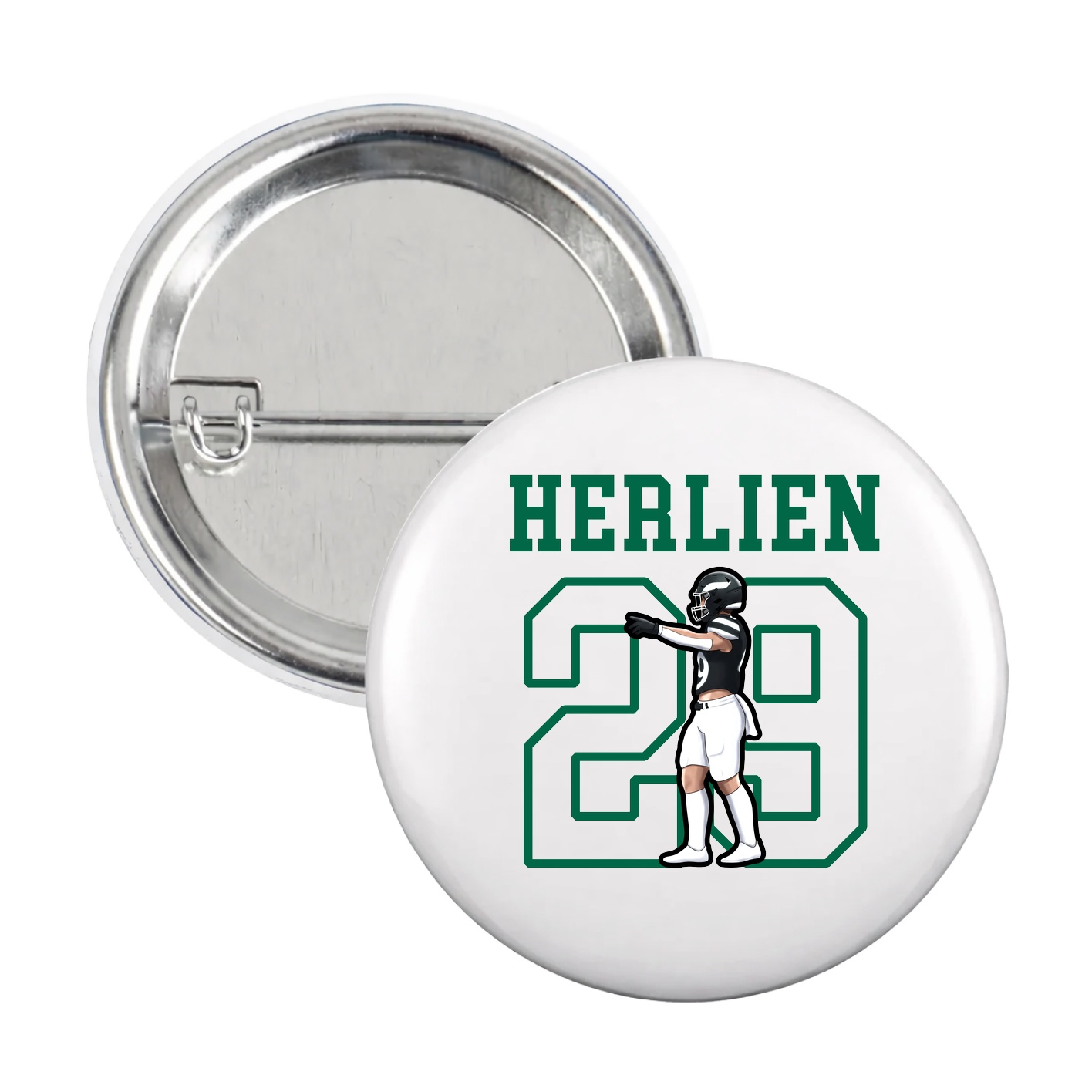 Game Day Button — Shirsey in White