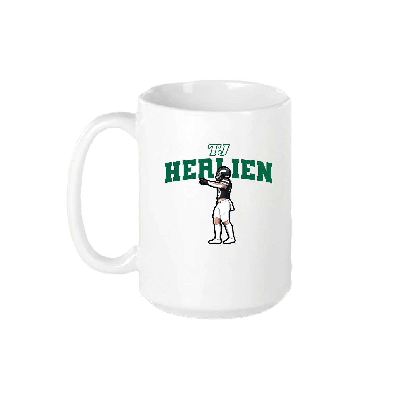 15oz Coffee Mug — Name Arch in White