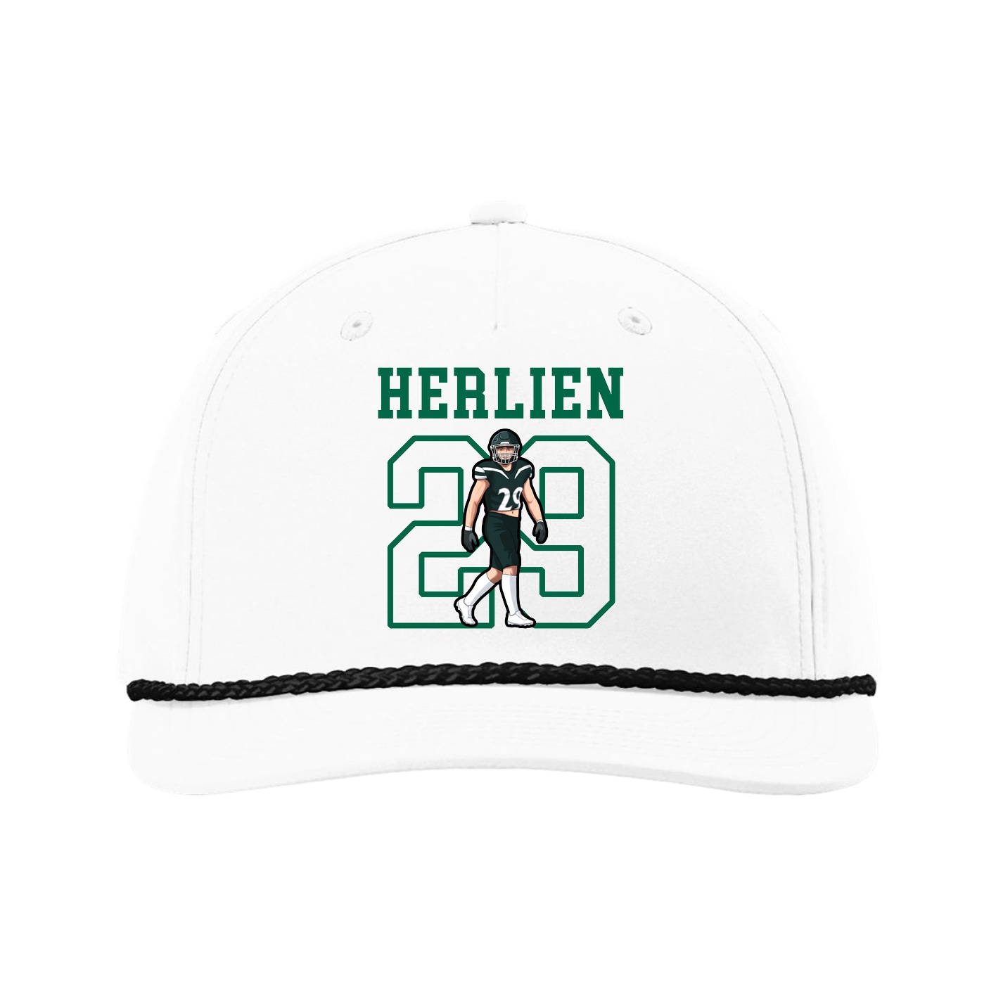 Five-Panel Classic Rope Cap — Shirsey in White