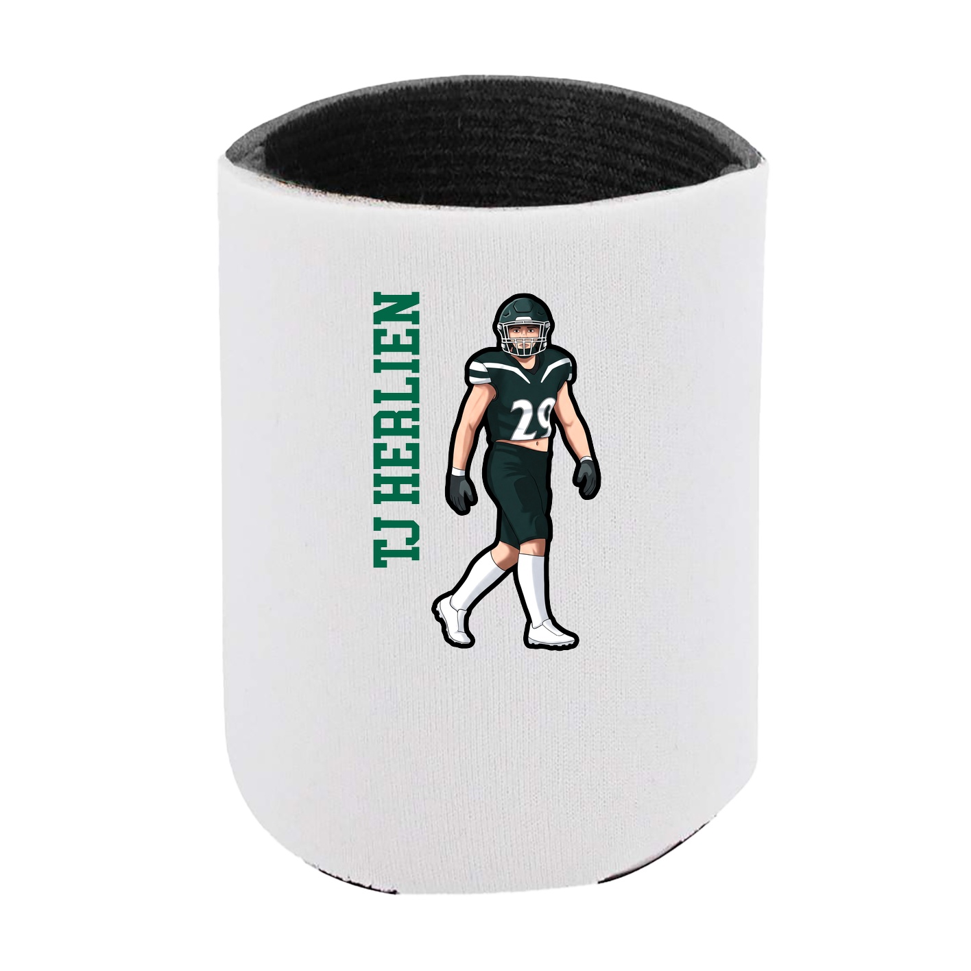 Can Holder — Name Vertical in White